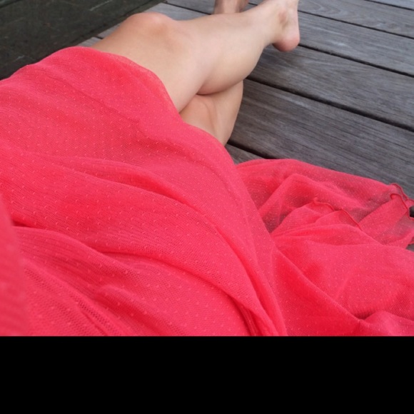 Guess Los Angeles Sleeveless Maxi Dress Red XXS - Picture 7 of 7